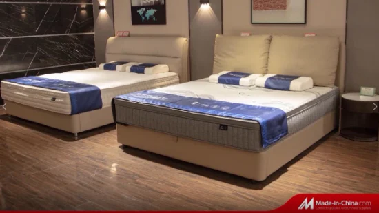 China Großhandel Home Hotel Schlafzimmermöbel Naturlatex Memory Foam Roll Compress Pocket Spring Box Beste Hybridmatratze