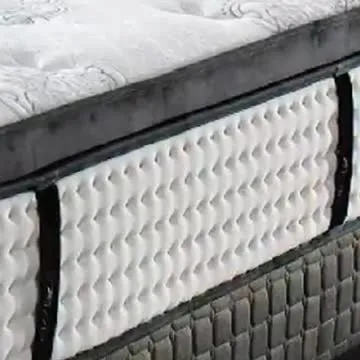 Hochwertiges ODM-Strickstoff-Twin-Full-King-Size-Schlafgelbett mit Kissenoberseite, aufrollbare Federkernmatratze in einer Box