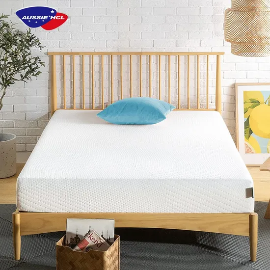 King-Queen-Doppelbettmatratze aus Gel-Memory-Schaum und Latex zum Aufrollen